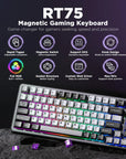 YUNZII RT75 Rapid Trigger Gaming Magnetic Keyboard