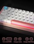 Yunzii AL66 Knob CNC Alumninum Wireless Mechanical Keyboard