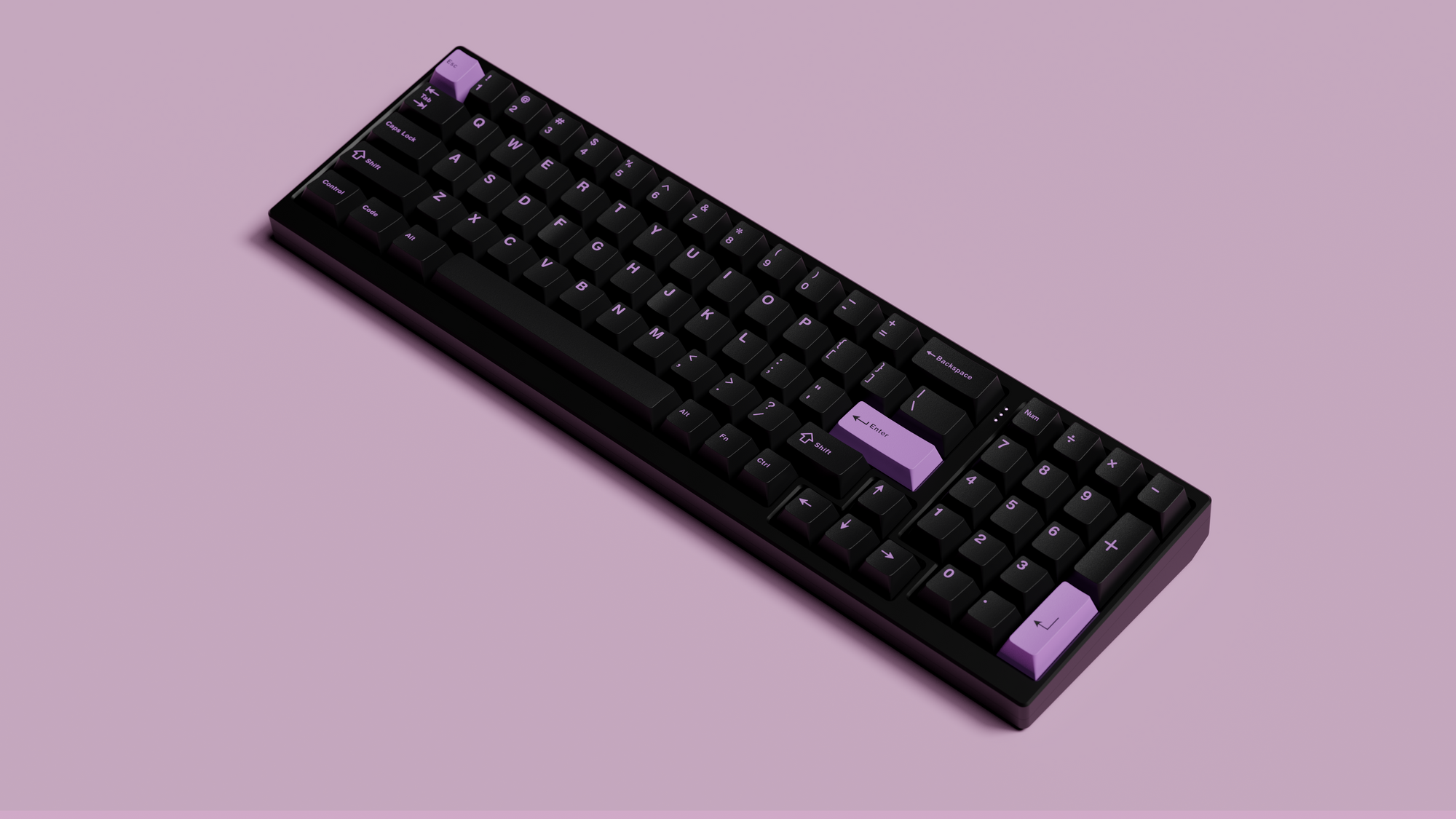 GMK Lilac on Black