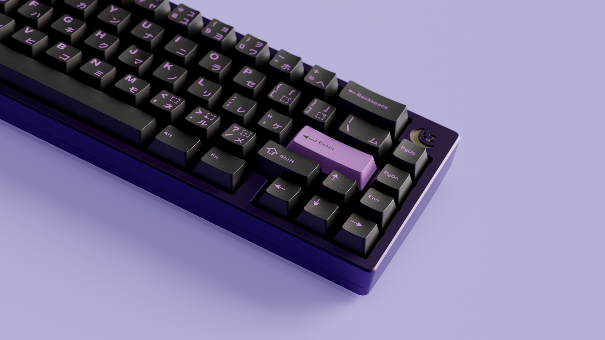 GMK Lilac on Black