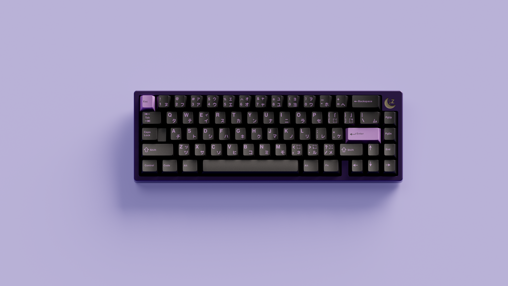 GMK Lilac on Black