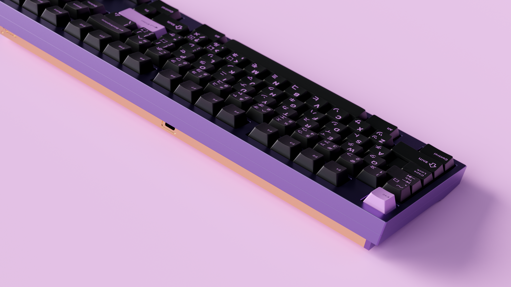 GMK Lilac on Black