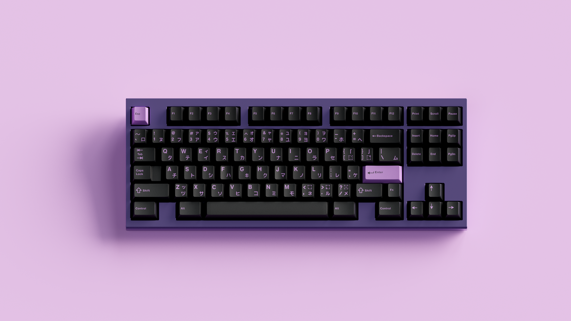 GMK Lilac on Black